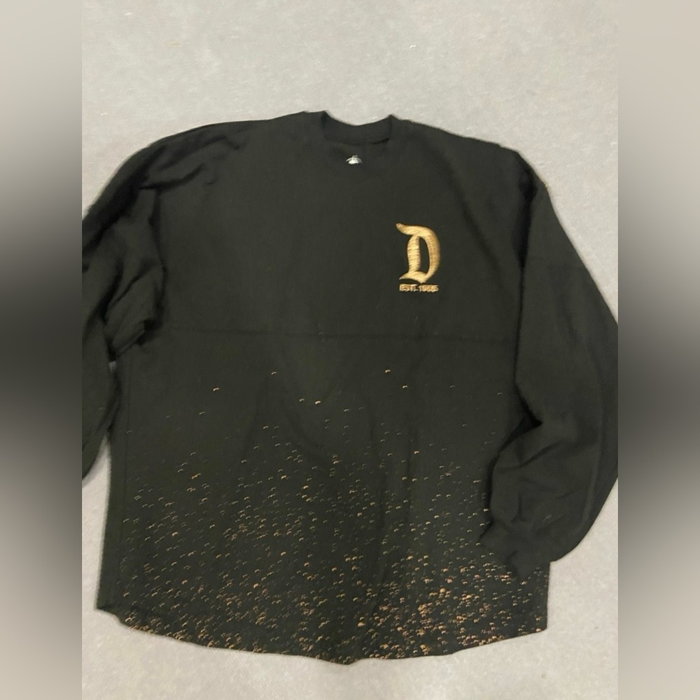 Disneyland Black and Gold Women's Top